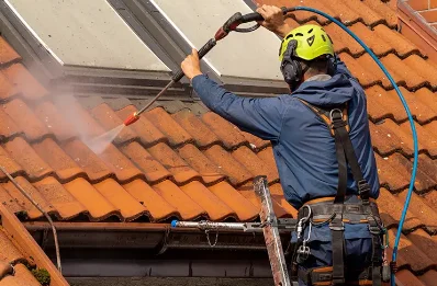 Démoussage et hydrofuge de toiture à Massingy